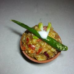 A picture of Baingan Bharta.