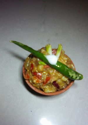 A picture of Baingan Bharta.