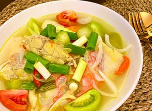 Foto resep Sup Ikan Kakap Merah kuah asam segar