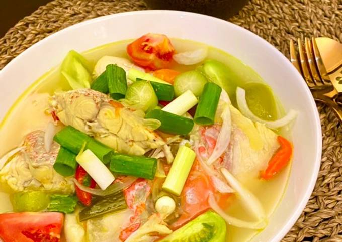 Resep Sup Ikan Kakap Merah kuah asam segar oleh Sisi's Kitch ️ - Cookpad