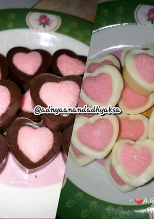 Foto resep Coklat yupi love #StepByStep #RabuBaru