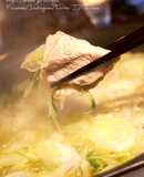 Amazing Yuzu Pepper Shabu-Shabu with Green Onions