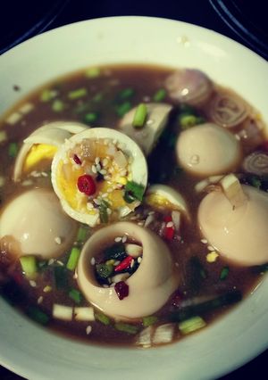 Hình của món Trứng ngâm tương.
