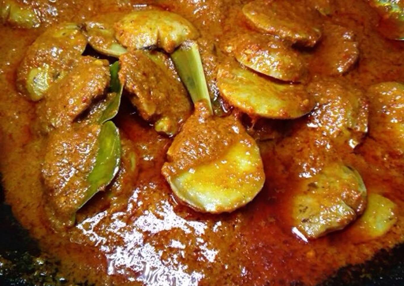 Rendang jengkol endes