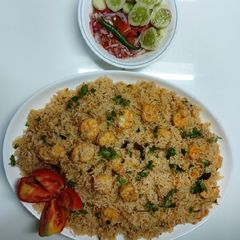 Prawns polaw A picture of Prawns polaw.