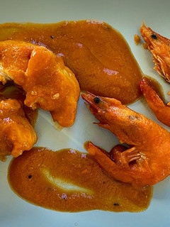 Una foto de Rape en salsa Costa Brava