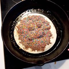 A picture of Fried Nutella bread.