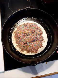 A picture of Fried Nutella bread.