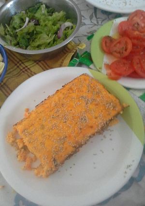 Una foto de Budín sin harinas de zanahoria salado