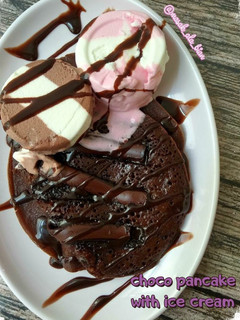 Foto resep Choco Pancake with Ice Cream
