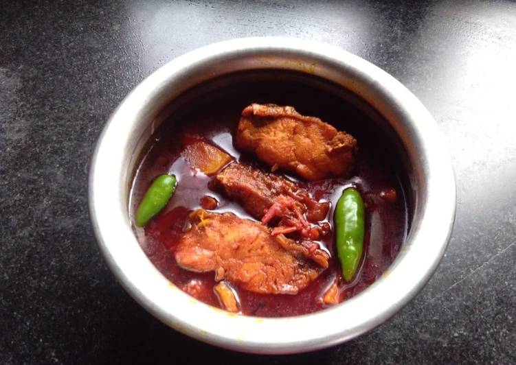 Rohu fish curry