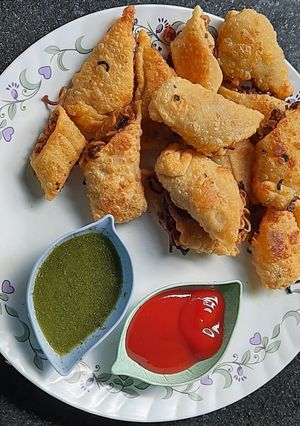 चायनीज स्प्रिंग रोल्स (Chinese spring roll recipe in marathi) रेसिपी चे मुख्य फोटो 