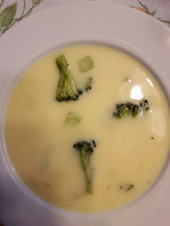 A picture of Broccoli Cheddar Soup.