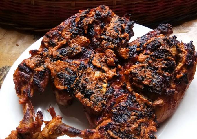 Ayam bakar asli minang