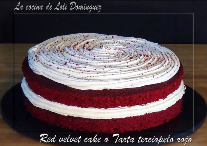 Red velvet cake o Tarta terciopelo rojo Receta de lolidominguezjimenez-  Cookpad