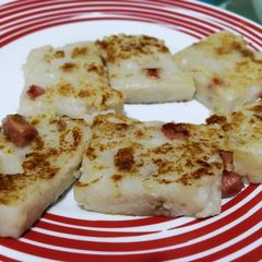 A picture of Radish cake 腊味萝卜糕.