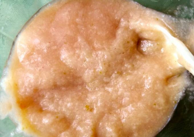 Mpasi 6m+ nasi salmon buncis