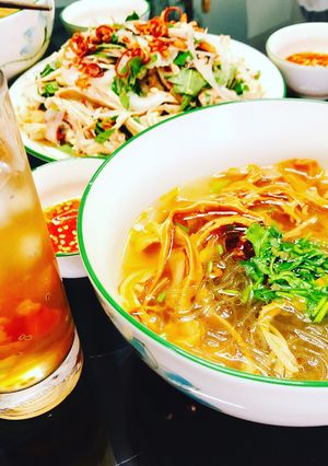Hình của món Miến măng gà.