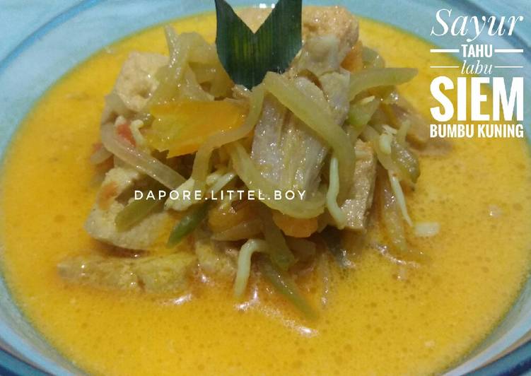 Resep Sayur Tahu Labu Siem Bumbu Kuning Anti Gagal
