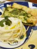 Macarrão ao molho branco com queijo gouda