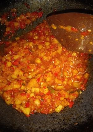 Foto resep Sambal nanas tumis
