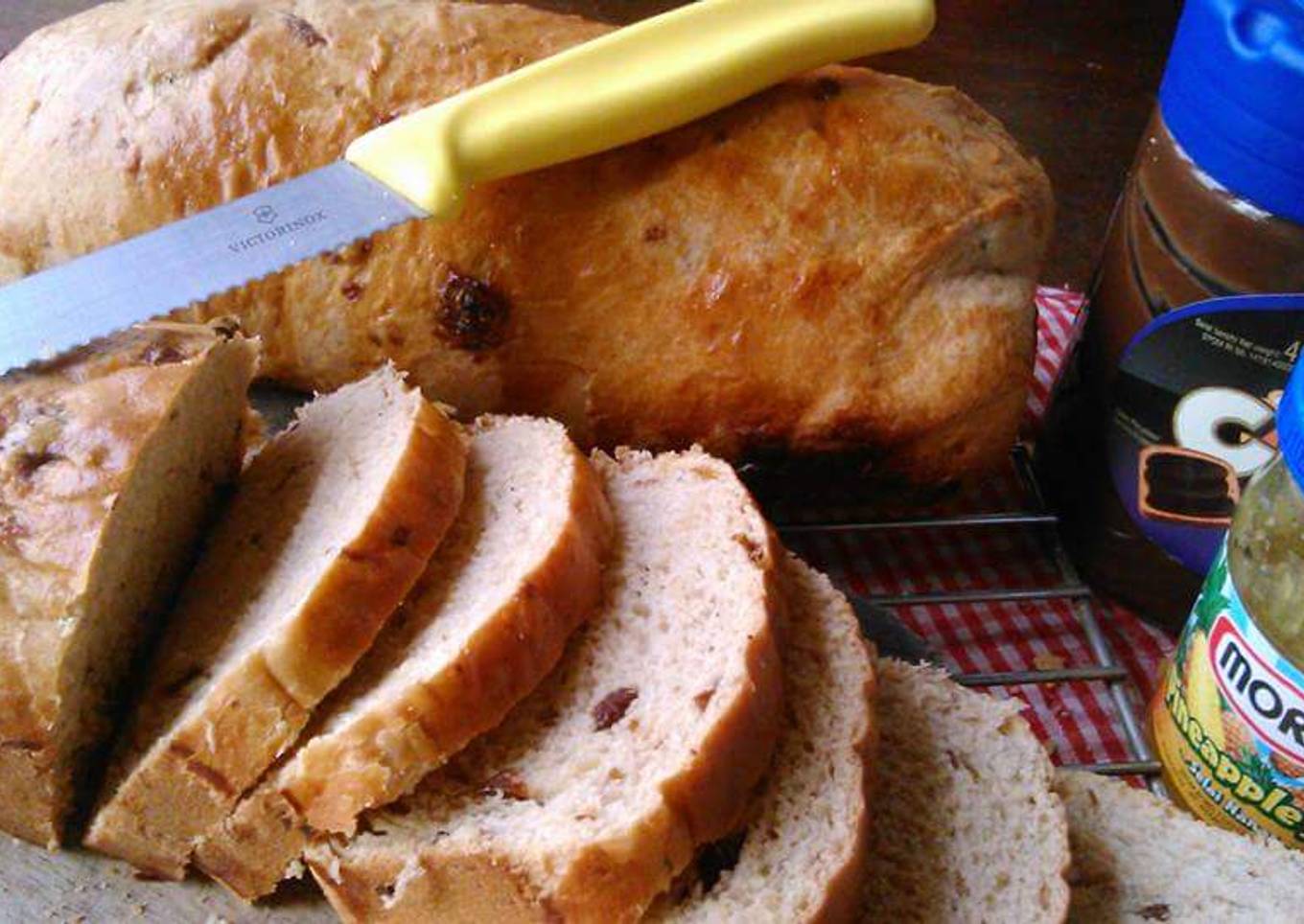 Roti Tawar Gandum Oatmeal Kismis