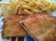 Una foto de cachopo con cecina