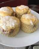 Muffin con masa de coca
