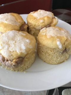 Una foto de Muffin con masa de coca