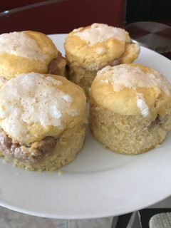 Una foto de Muffin con masa de coca