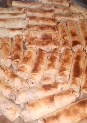 صورة لوصفة رولات مسخن الدجاج