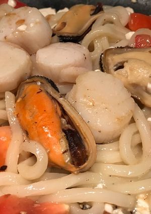 A picture of Simple Healthy Seafood Noodles.