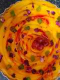 Mango flower tart