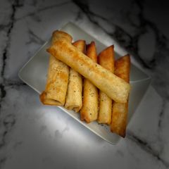 Tortilla spring rolls A picture of Tortilla spring rolls.