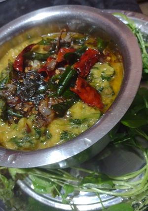 வெந்தயக்கீரை கூட்டு(vendayakeerai koottu recipe in tamil) செய்முறை முக்கிய புகைப்படம்