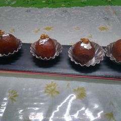 A picture of Choco orange gulab jamun.