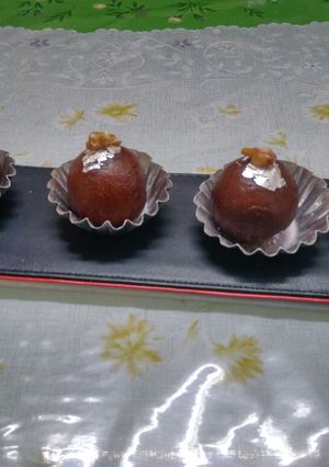 A picture of Choco orange gulab jamun.