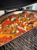 Paella sur BBQ au charbon