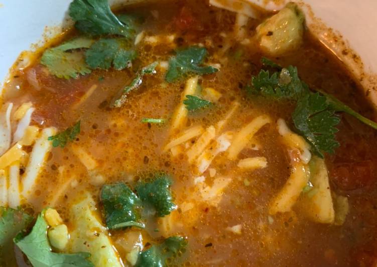 Easiest Way to Cook Yummy Tortilla Soup This is Secret Recipe  From Best My Grandma's Recipe !!