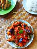 Tumis Terong Rebon Pete