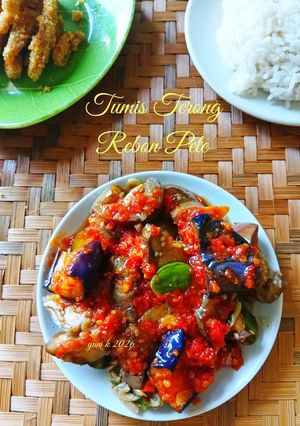 Foto resep Tumis Terong Rebon Pete
