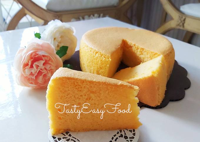 Sponge Cheesecake Lembut & Moist | Tanpa Pengembang