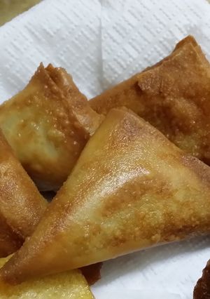 صورة لوصفة سمبوسك بالدجاج والخضار