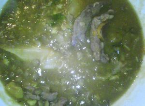 Una foto de Sopa de lentejas con calabaza