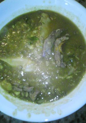 Una foto de Sopa de lentejas con calabaza