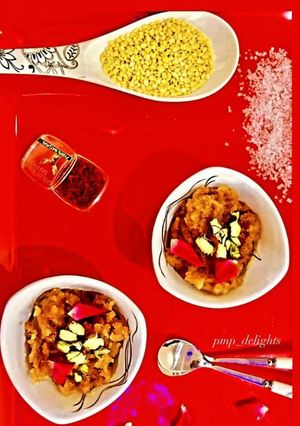 A picture of Moong dal Halwa.