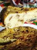 Tortilla de patata y berenjena