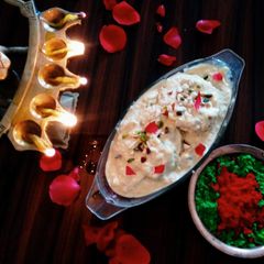 A picture of Bread rasmalai.