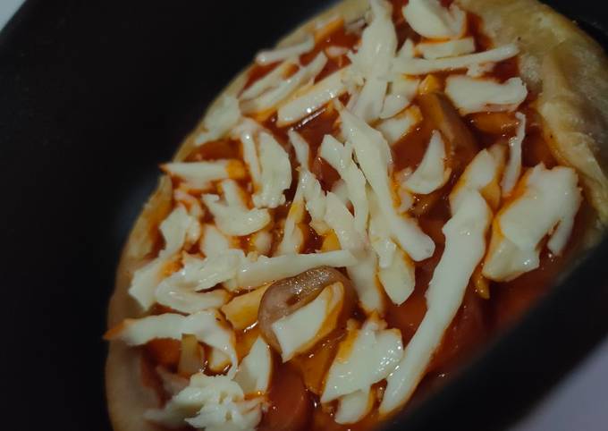 Pizza Jamur Sosis Saus Barbeque Teflon