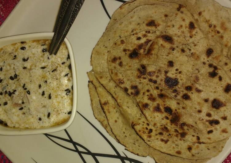 Tandoori raita with lachha parantha